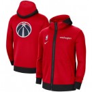 Men's Washington Wizards Red Showtime Performance Full Zip Hoodie Jacket