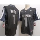 Men's West Virginia Mountaineers #1 Jahiem White Black FUSE College Football Jersey