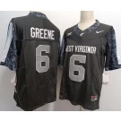 Men's West Virginia Mountaineers #6 Garrett Greene Black College Football Jersey