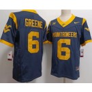 Men's West Virginia Mountaineers #6 Garrett Greene Navy FUSE College Football Jersey