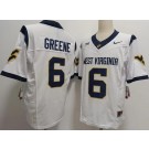 Men's West Virginia Mountaineers #6 Garrett Greene White FUSE College Football Jersey