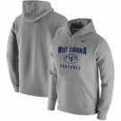 Men's West Virginia Mountaineers Gray Football Oopty Oop Club Fleece Pullover Hoodie