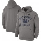 Men's West Virginia Mountaineers Heathered Gray Football Club Pullover Hoodie