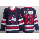 Men's Winnipeg Jets #13 Gabriel Vilardi Navy Alternate Authentic Jersey