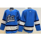 Men's Winnipeg Jets Blank Blue Alternate Jersey