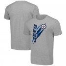 Men's Winnipeg Jets Starter Gray Color Scratch T Shirt