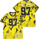 Men's Wu Tang Forever #97 The Clan Yellow Baseball Jersey