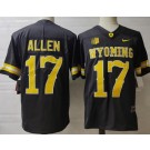 Men's Wyoming Cowboys #17 Josh Allen Black College Jersey