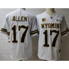 Men's Wyoming Cowboys #17 Josh Allen White College Jersey