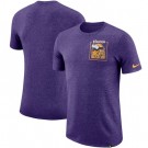 Minnesota Vikings Marled Stadium Heathered Printed T Shirt 200848