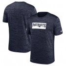 New England Patriots Marled Stadium Heathered Printed T Shirt 200826