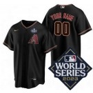 Toddler Arizona Diamondbacks Customized Black 2023 World Series Cool Base Jersey