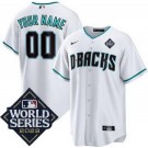Toddler Arizona Diamondbacks Customized White Alternate 2023 World Series Cool Base Jersey