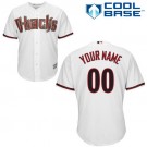 Toddler Arizona Diamondbacks Customized White Cool Base Jersey