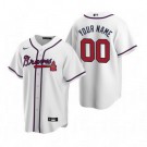 Toddler Atlanta Braves Customized White 2020 Cool Base Jersey