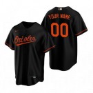 Toddler Baltimore Orioles Customized Black Alternate 2020 Cool Base Jersey