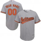 Toddler Baltimore Orioles Customized Gray Cool Base Jersey