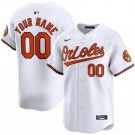 Toddler Baltimore Orioles Customized White Limited Jersey