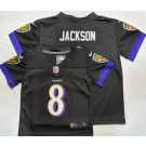 Toddler Baltimore Ravens #8 Lamar Jackson Limited Black Vapor Jersey