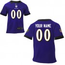 Toddler Baltimore Ravens Customized Game Purple Jersey