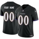 Toddler Baltimore Ravens Customized Limited Black FUSE Vapor Jersey