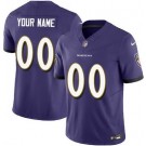 Toddler Baltimore Ravens Customized Limited Purple FUSE Vapor Jersey