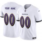 Toddler Baltimore Ravens Customized Limited White FUSE Vapor Jersey