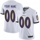 Toddler Baltimore Ravens Customized Limited White Vapor Jersey