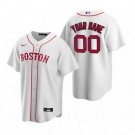 Toddler Boston Red Sox Customized White Alternate 2020 Cool Base Jersey
