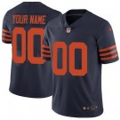 Toddler Chicago Bears Customized Limited Navy Orange Vapor Jersey
