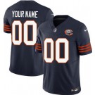 Toddler Chicago Bears Customized Limited Navy Throwback FUSE Vapor Jersey