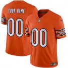 Toddler Chicago Bears Customized Limited Orange FUSE Vapor Jersey