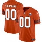 Toddler Chicago Bears Customized Limited Orange Throwback FUSE Vapor Jersey