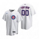 Toddler Chicago Cubs Customized White Stripes 2020 Cool Base Jersey