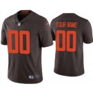 Toddler Cleveland Browns Customized Limited Brown Alternate Vapor Jersey