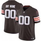 Toddler Cleveland Browns Customized Limited Brown FUSE Vapor Jersey