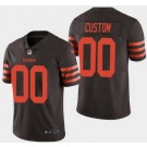 Toddler Cleveland Browns Customized Limited Rush Color Jersey