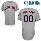 Toddler Cleveland Indians Customized Gray Cool Base Jersey
