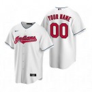 Toddler Cleveland Indians Customized White 2020 Cool Base Jersey
