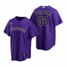 Toddler Colorado Rockies Customized Purple Alternate 2020 Cool Base Jersey