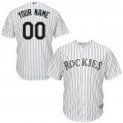 Toddler Colorado Rockies Customized White Stripes Cool Base Jersey