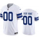 Toddler Dallas Cowboys Customized Limited White FUSE Vapor Jersey