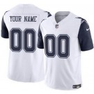 Toddler Dallas Cowboys Customized Limited White Throwback FUSE Vapor Jersey