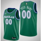 Toddler Dallas Mavericks Customized Green Classic Icon Swingman Jersey