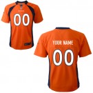 Toddler Denver Broncos Customized Game Orange Jersey