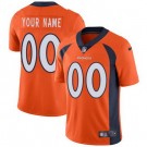 Toddler Denver Broncos Customized Limited Orange Vapor Jersey