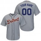 Toddler Detroit Tigers Customized Gray Cool Base Jersey