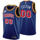 Toddler Golden State Warriors Customized Blue 75th Anniversary Icon Swingman Jersey