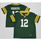 Toddler Green Bay Packers #12 Aaron Rodgers Limited Green Vapor Jersey
