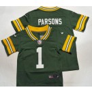 Toddler Green Bay Packers #1 Micah Parsons Limited Green Vapor Jersey